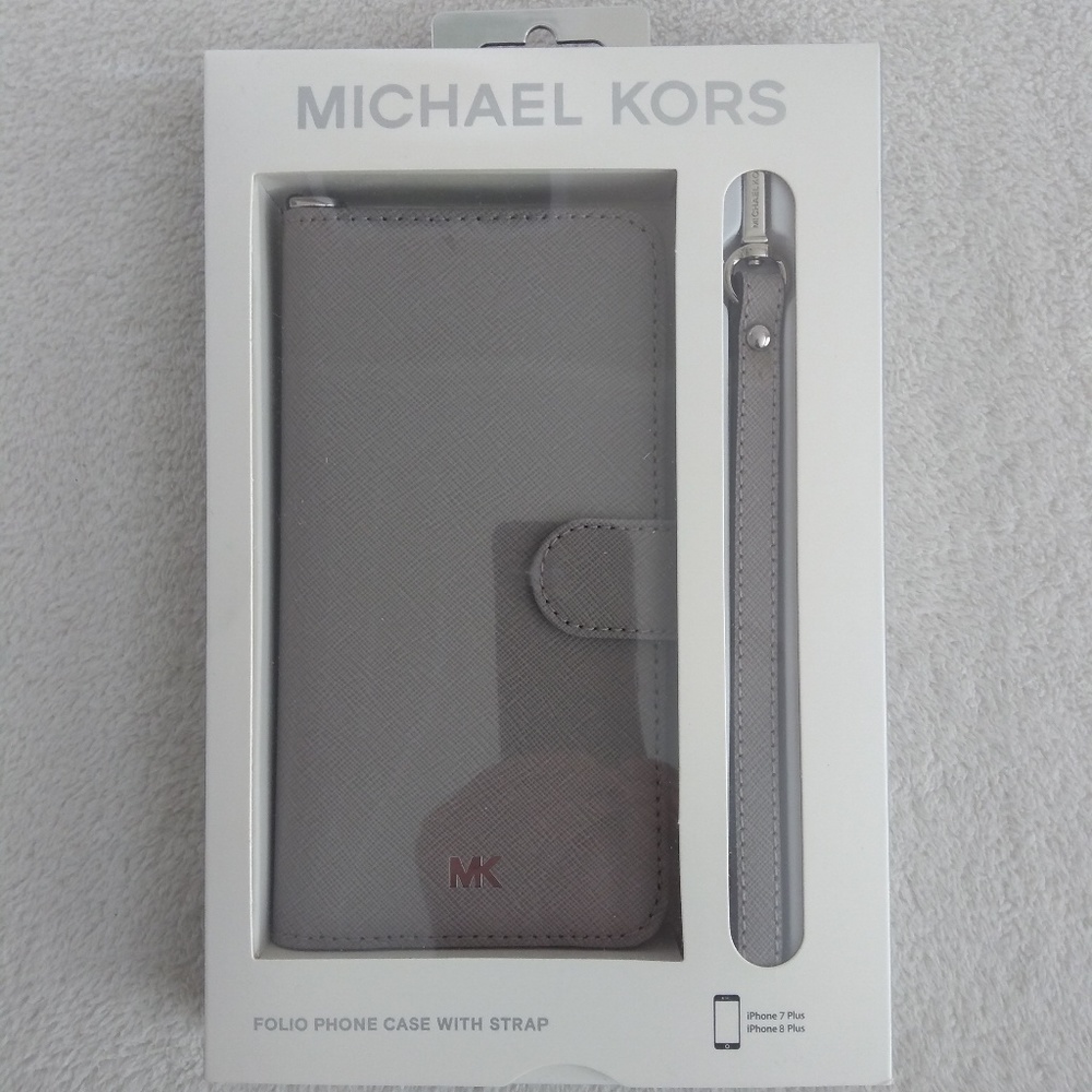 Michael Kors Saffiano Leather Folio Case&Strap